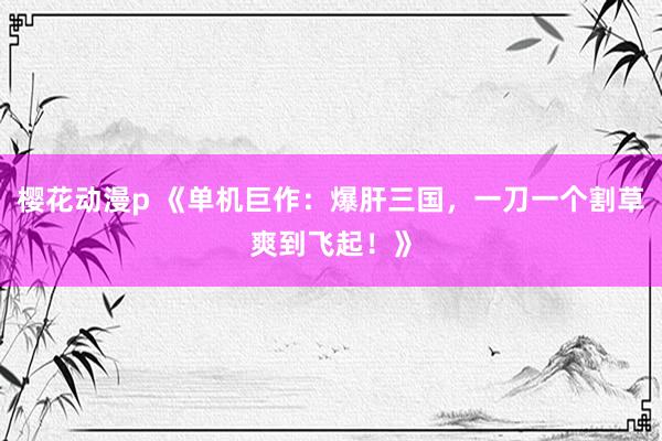 樱花动漫p 《单机巨作：爆肝三国，一刀一个割草爽到飞起！》