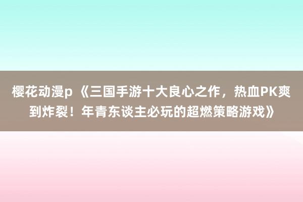 樱花动漫p 《三国手游十大良心之作，热血PK爽到炸裂！年青东谈主必玩的超燃策略游戏》